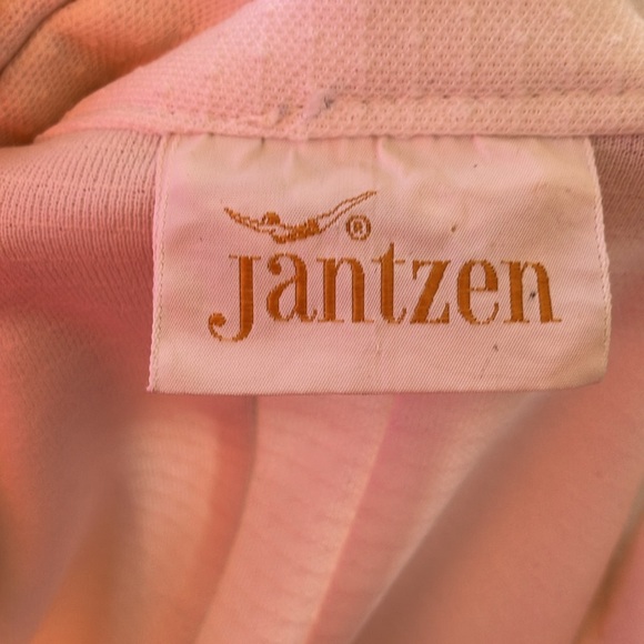 Vintage 60s 70s White Textured Dagger Collar Polyester Tunic Top - Picture 9 of 9